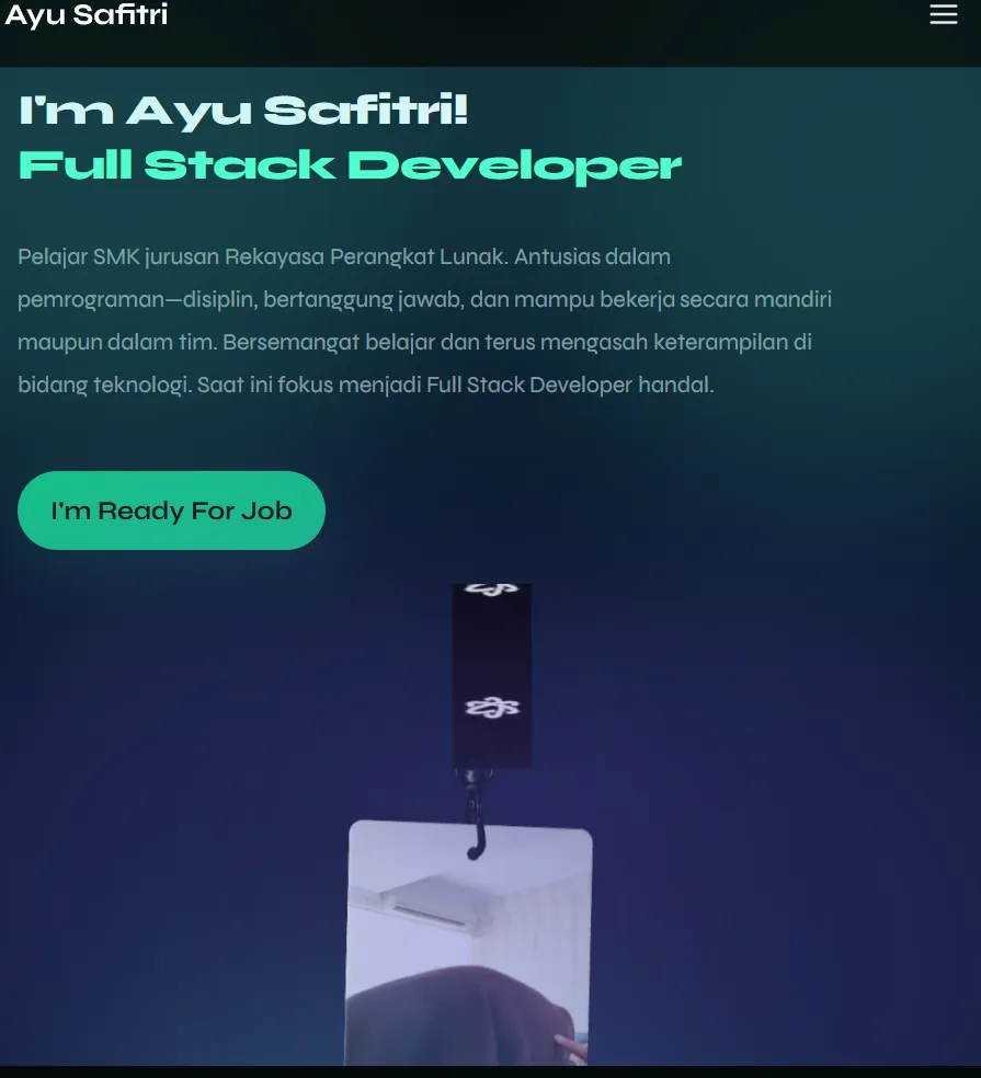 Personal Portfolio Website screenshot